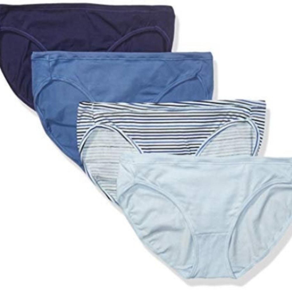 Hanes Ultimate Women's Cotton Assorted Bikini 4 PK